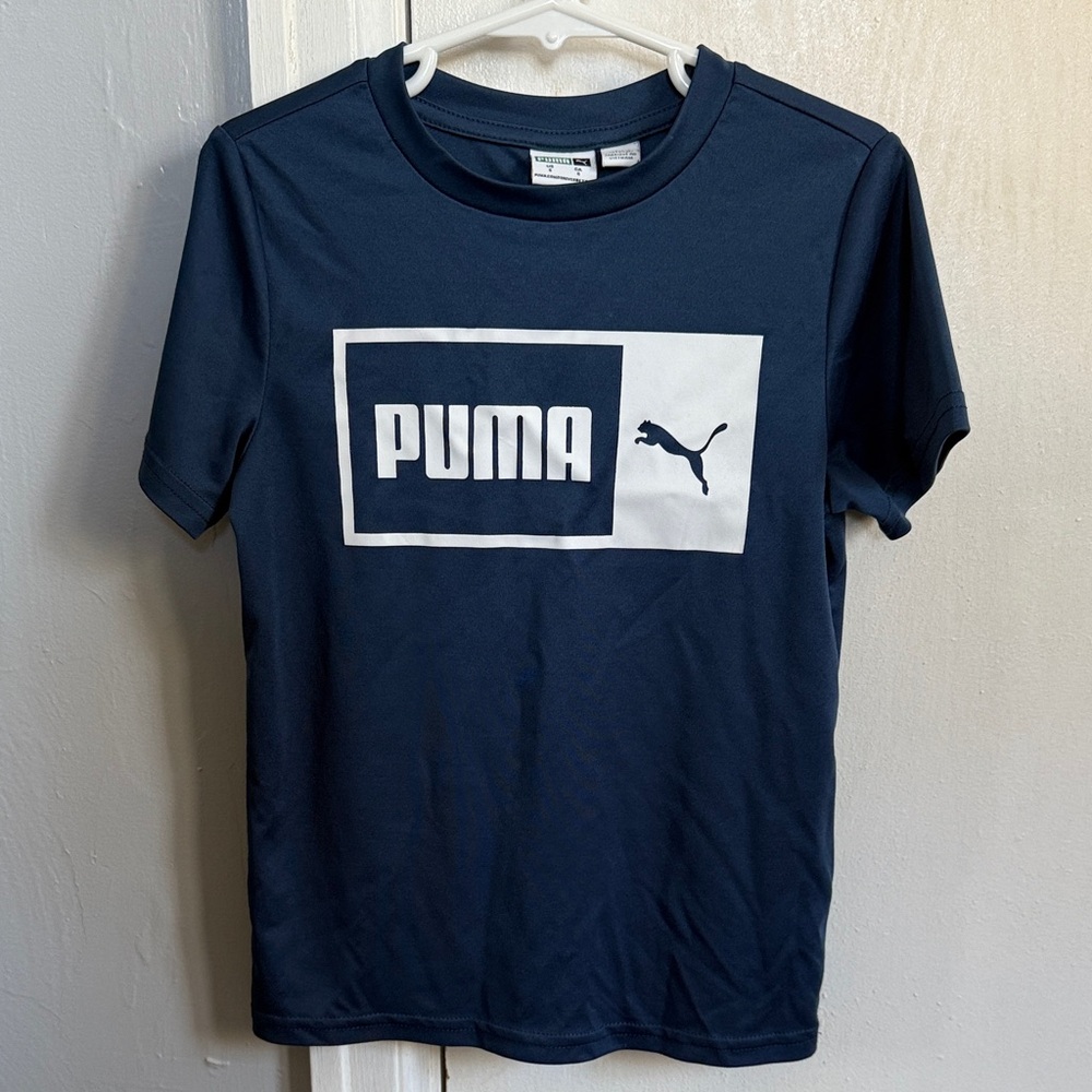 Puma Navy Blue Crew Neck Tee